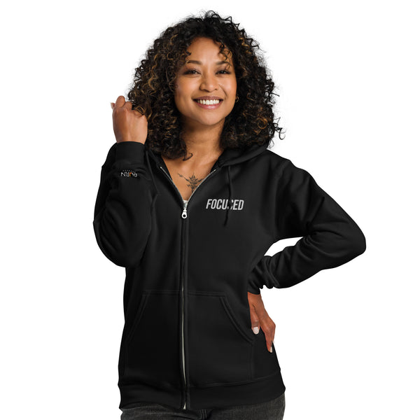 Burn Fitness FOCUSED unisex heavy blend zip hoodie